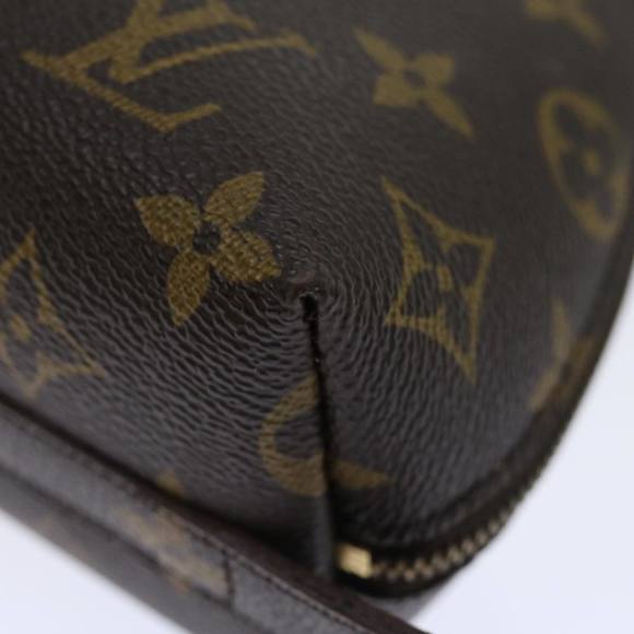 LOUIS VUITTON Monogram Trousse Demi Ronde Cosmetic Pouch M47520 LV Auth 70486 - Picture 14 of 16
